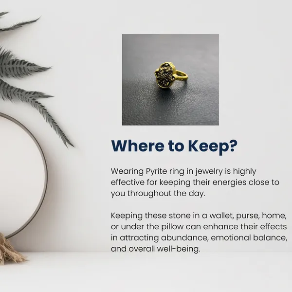 Pyrite_Ring_With_Hamsa_Hand_Charm_Adjustable_Unisex