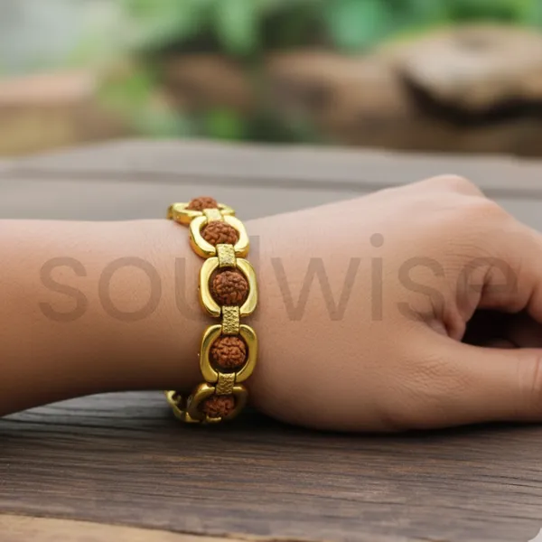 Gold_Plated_Rudraksha_Bracelet_For_Men_Women_Spiritual_Energy_Healing_Kada_Adjustable