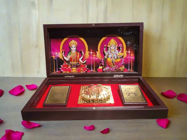 Diwali_Spiritual_Gift_Laxmi_Ganesha_Pocket_Temple_With_Laxmi_Yantra_Ganesh_Yantra_Charan_Gold_Plated_1_Piece_8_X5_Diwali_Gift_Home_Decor