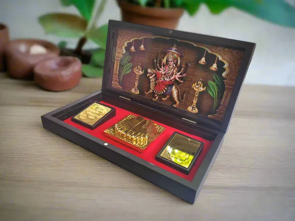 Maa_Durga_Pocket_Temple_With_Devi_Yantra_Mantra_Charan_Gold_Plated_1_Piece_8_X5_Navratri_Diwali_Gift
