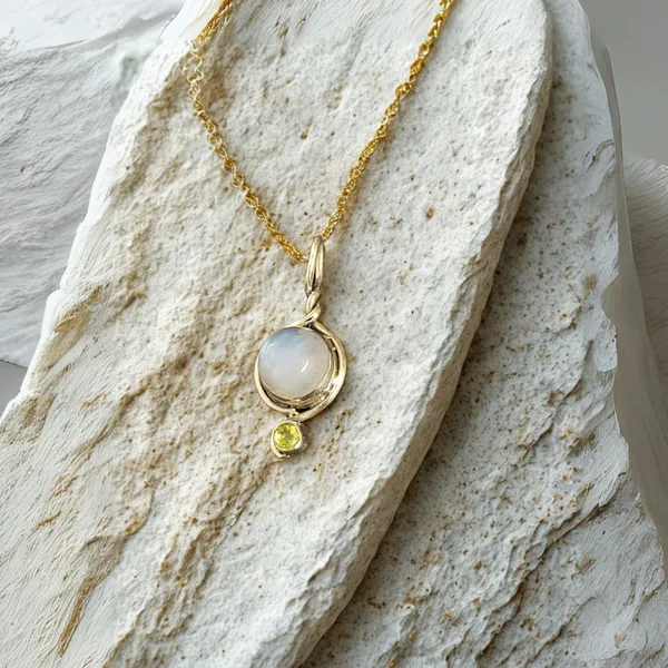 925_Silver_Round_Moonstone_Pendant_Certified_Natural_Gemstone_Necklace_For_Emotional_Balance_Intuition_Positive_Energy