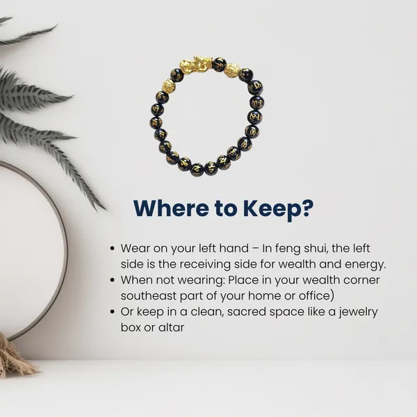 Natural_Black_Onyx_Pi_Xiu_Beads_Bracelet_With_Gold_Accents_For_Protection_Aura_Cleansing_And_Abundance