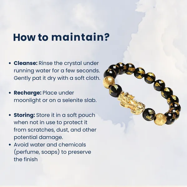 Natural_Black_Onyx_Pi_Xiu_Beads_Bracelet_With_Gold_Accents_For_Protection_Aura_Cleansing_And_Abundance