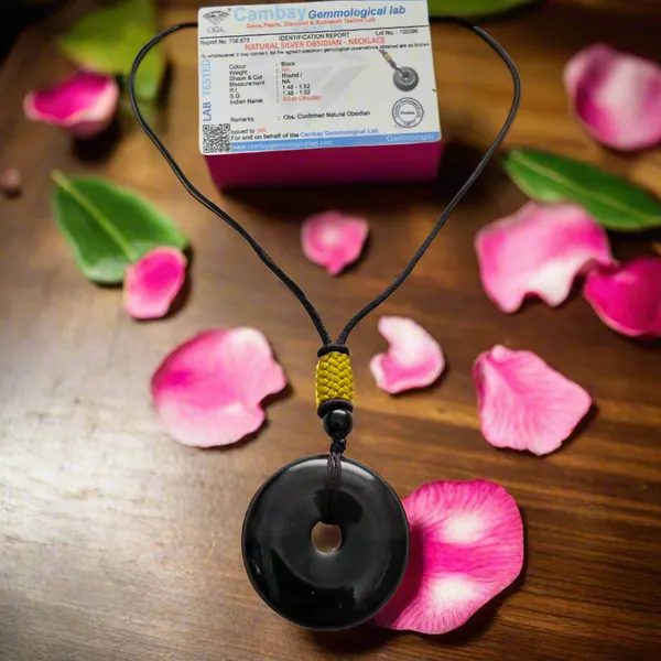 Silver_Obsidian_Round_Pendant_Natural_Volcanic_Healing_Crystal_For_Protection_Inner_Reflection_Grounding_Unisex_Spiritual_Necklace