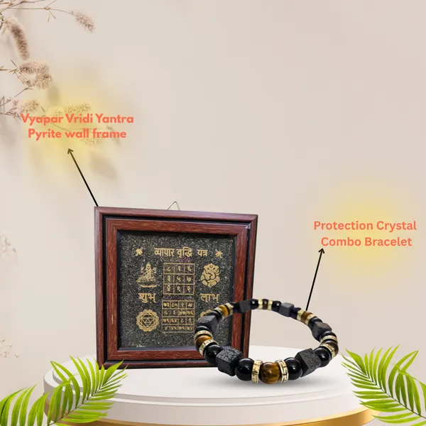 Diwali_Gift_Combo_Vyapar_Vriddhi_Yantra_Pyrite_Energy_Shield_Bracelet_Tiger_S_Eye_Lava_Tourmaline_For_Protection_And_Success