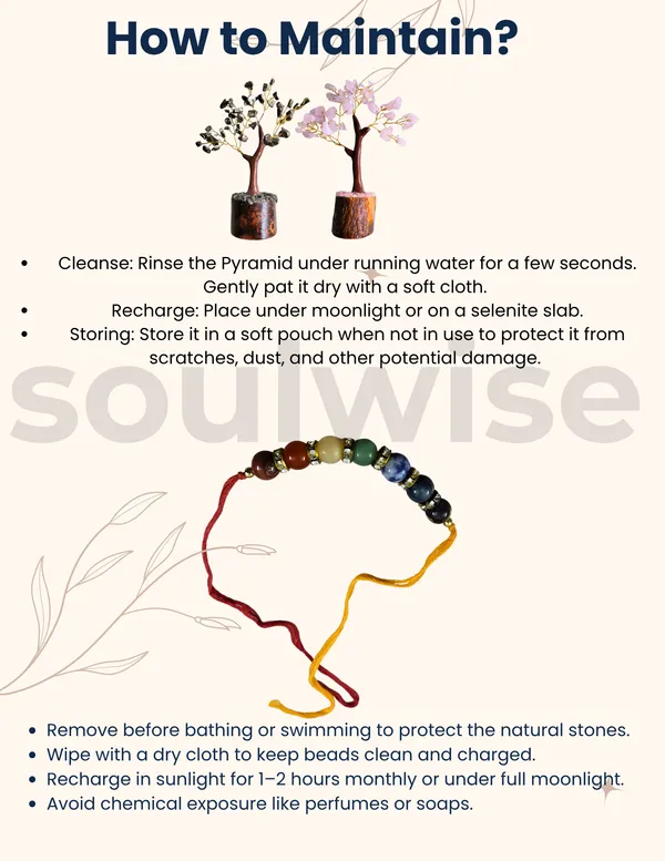 Soulwise_Rakhi_Gift_For_Brother_Rose_Quartz_Pyrite_Crystal_Tree_Set_With_Wooden_Base_6_Designer_7_Chakra_Healing_Stone_Rakhi_Raksha_Bandhan_Special_Combo_Gift