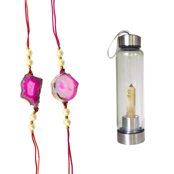 Rakhi_Gift_Hamper_For_Brother_Natural_Agate_Crystal_Rakhi_Band_With_Citrine_Crystal_Elixir_Water_Bottle_500_Ml_Spiritual_Healing_Wellness_Raksha_Bandhan_Combo_Pack_Of_1_Rakhi_Bottle