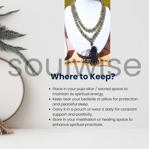 Soulwise_Natural_Labradorite_Jaap_Mala_108_1_Beads_8Mm_Spiritual_Healing_Prayer_Beads_For_Meditation_Mantra_Chanting_Reiki_Chakra_Balancing