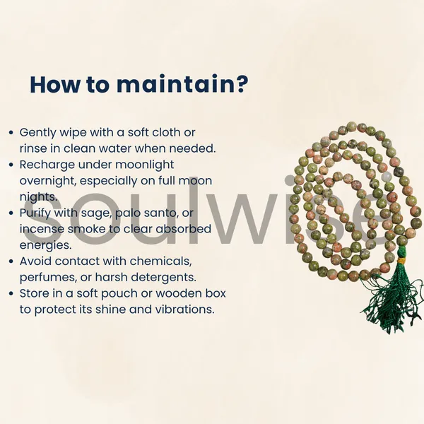Soulwise_Natural_Unakite_Jaap_Mala_108_1_Beads_8Mm_Healing_Prayer_Beads_For_Meditation_Mantra_Chanting_Emotional_Balance_Chakra_Healing
