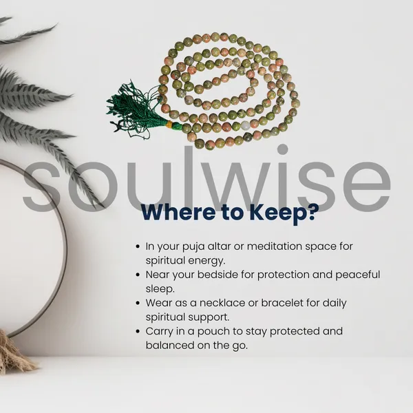 Soulwise_Natural_Unakite_Jaap_Mala_108_1_Beads_8Mm_Healing_Prayer_Beads_For_Meditation_Mantra_Chanting_Emotional_Balance_Chakra_Healing