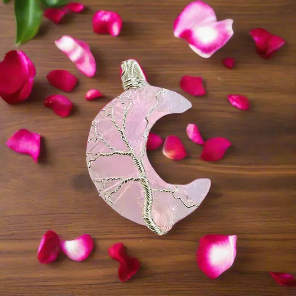 Rose_Quartz_Crescent_Moon_Pendant_With_Silver_Bail_Hand_Carved_Natural_Healing_Crystal_Necklace_For_Love_Calm_Emotional_Balance_Unisex