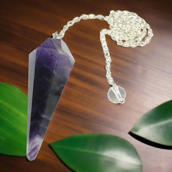 Amethyst_Dowsing_Pendulum_Natural_6_Facet_Crystal_For_Reiki_Chakra_Healing_Divination_Meditation_Includes_Chain_Pouch