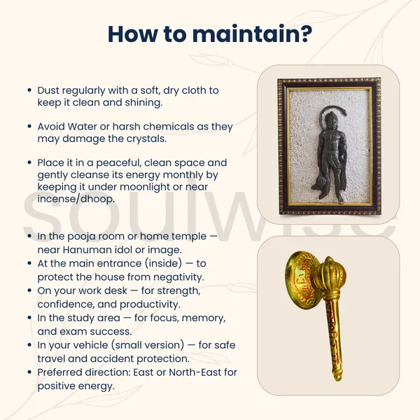Diwali_Special_Combo_Bhagwan_Hanuman_Ji_Pyrite_Selenite_Healing_Crystal_Frame_Siddh_Hanuman_Ji_Gadda_With_Stand_3_Inch_Golden_Plated_Vastu_Remedy_Spiritual_Decor_Combo_Diwali_Gift_For_Home_Office