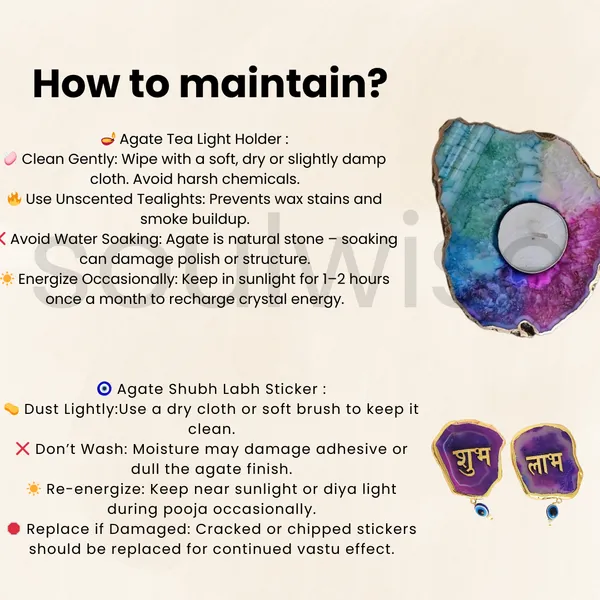Decorative_Diwali_Combo_Agate_Candle_Holder_Shubh_Labh_Sticker_Crystal_Tea_Light_Holder_Decorative_Agate_Sticker_Set_For_Home_Entrance_Pooja_Festive_Gift_For_Positive_Energy_Vastu