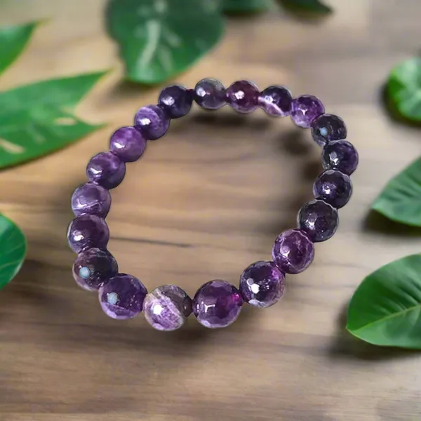 Amethyst_Bracelet_Faceted_Beads_10Mm_Healing_Crystal_Reduce_Stress_Promote_Peace