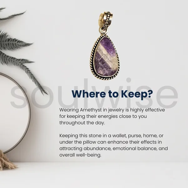 Raw_Chevron_Amethyst_Teardrop_Pendant_Natural_Rough_Cut_Purple_White_Quartz_Crystal_Necklace_For_Healing_Intuition_Spiritual_Balance