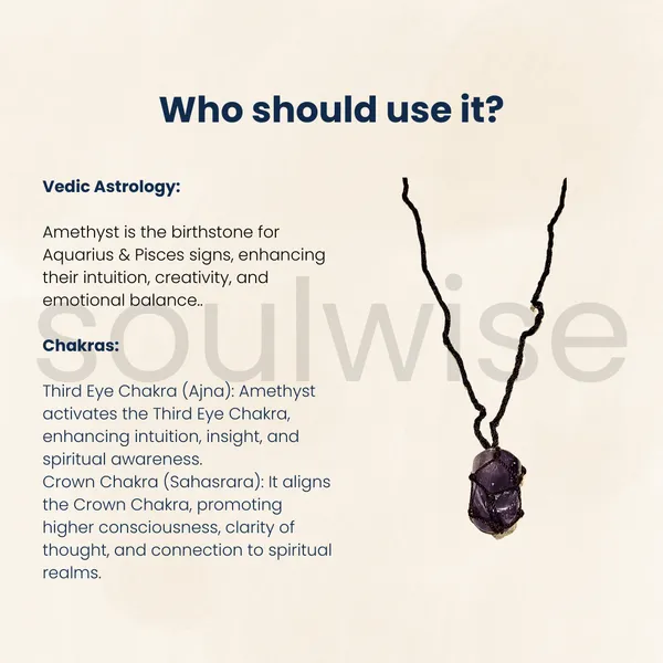 Handmade_Amethyst_Tumble_Stone_Necklace_Natural_Healing_Crystal_Pendant_In_Black_Thread_Cord_For_Calm_Protection_Spiritual_Growth_Unisex