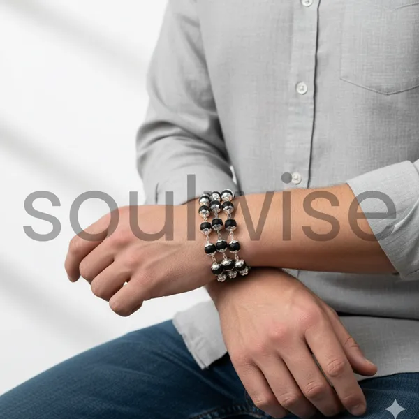 Soulwise_Certified_Karungali_Mala_8Mm_54_Beads_Natural_Ebony_Wood_Mala_With_Silver_Plated_Caps_Traditional_Spiritual_Mala_For_Men_Women