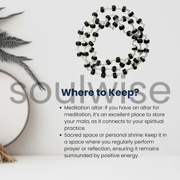 Soulwise_Certified_Karungali_Mala_8Mm_54_Beads_Natural_Ebony_Wood_Mala_With_Silver_Plated_Caps_Traditional_Spiritual_Mala_For_Men_Women