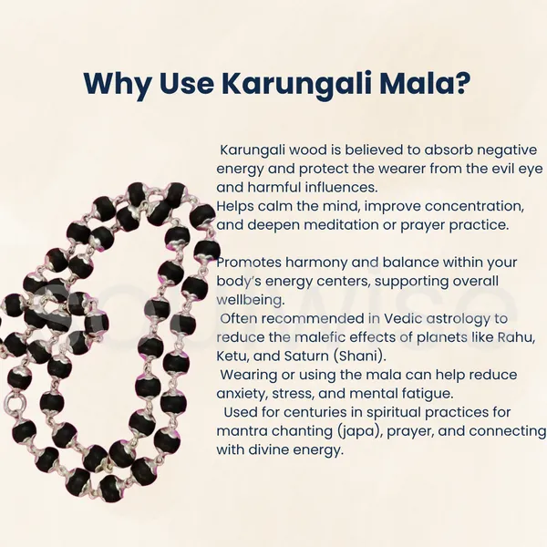 Soulwise_Certified_Karungali_Mala_8Mm_54_Beads_Natural_Ebony_Wood_Mala_With_Silver_Plated_Caps_Traditional_Spiritual_Mala_For_Men_Women