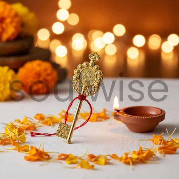Diwali_Kuber_Kunji_Golden_Key_For_Wealth_Prosperity_Vastu_Lakshmi_Kuber_Puja_Item
