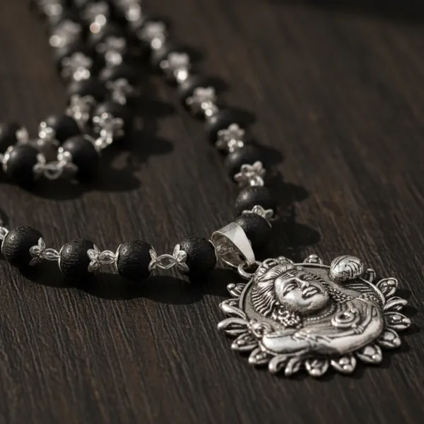 Karungali_Mala_With_Lord_Shiva_Pendant_Handmade_Ebony_Wood_Beads_Necklace_With_Silver_Alloy_Pendant_For_Men_Women_Spiritual_Protective_Devotional_Wear