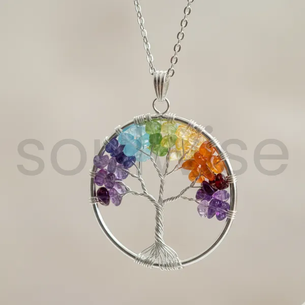 Tree_Of_Life_7_Chakra_Pendant_Necklace_Natural_Seven_Chakra_Gemstone_Healing_Necklace_For_Balance_Protection_Spiritual_Growth_Unisex