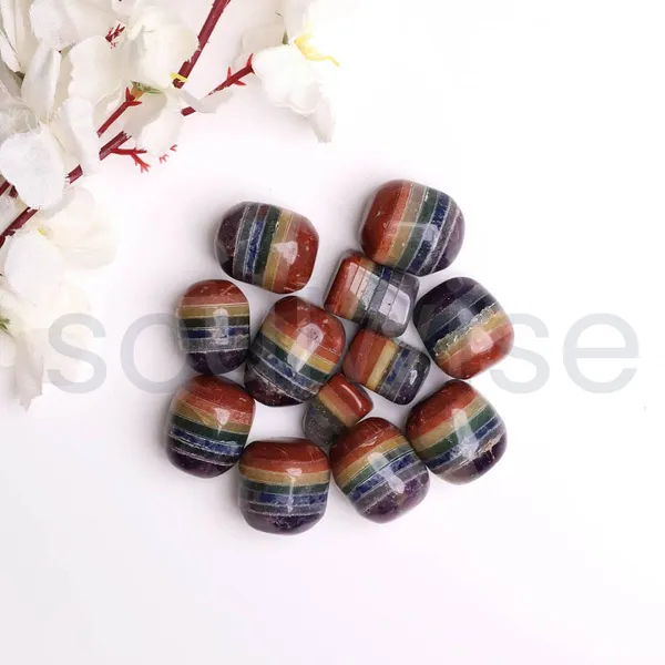 Seven_Chakra_Bonded_Tumbled_Stone_2_Pc_Natural_Healing_Crystal_For_Reiki_Meditation_Yoga_Energy_Balancing
