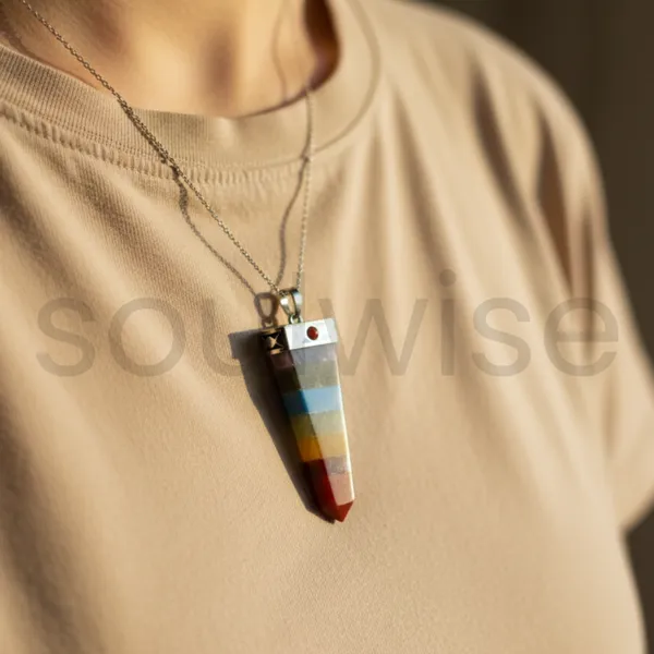 7_Chakra_Flat_Crystal_Pendant_Necklace_Natural_Healing_Gemstone_Energy_Pendant_For_Reiki_Meditation_Spiritual_Balance_Unisex
