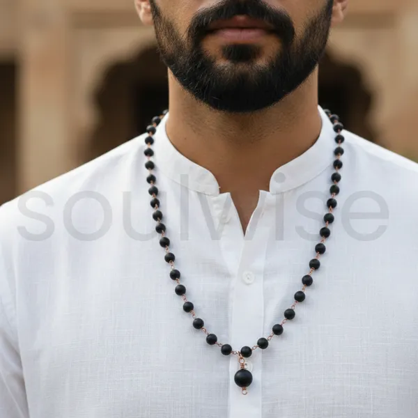 Soulwise_Traditional_Karungali_Mala_Black_Wooden_Prayer_Beads_With_Copper_Chain_Links_54_Beads_Meditation_Rosary_Necklace