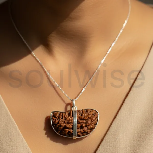 1_Mukhi_Nepali_Rudraksha_Silver_Pendant_Original_Ek_Mukhi_Bead_For_Spiritual_Awakening_Focus_Divine_Blessings_Without_Chain