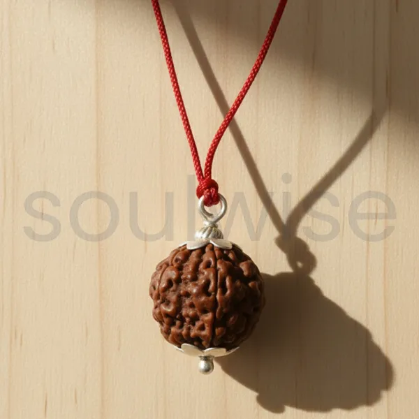 4_Mukhi_Nepali_Rudraksha_Silver_Pendant_Original_Chaar_Mukhi_Bead_For_Wisdom_Knowledge_Communication_Without_Chain