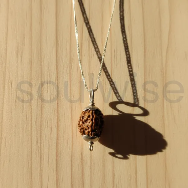 4_Mukhi_Indonesian_Rudraksha_Silver_Pendant_Original_Chaar_Mukhi_Bead_For_Wisdom_Knowledge_Communication_Without_Chain