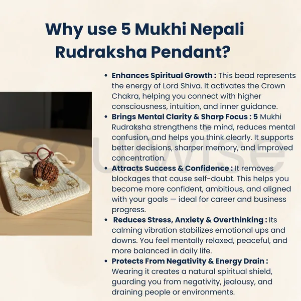 5_Mukhi_Nepali_Rudraksha_Silver_Pendant_Original_Panch_Mukhi_Bead_For_Spiritual_Growth_Peace_Positive_Energy_With_Certificate_Without_Chain