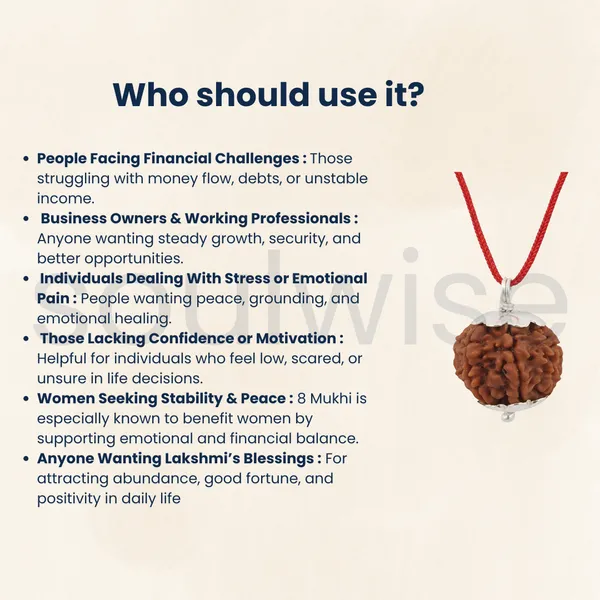 8_Mukhi_Indonesian_Rudraksha_Silver_Pendant_Certified_Natural_Ashta_Mukhi_Bead_For_Success_Obstacle_Removal_Positive_Energy_Unisex