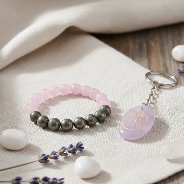 Rose_Quartz_Pyrite_Healing_Bracelet_With_Rose_Quartz_Angel_Keychain_Love_Positivity_Emotional_Healing_Valentine_Gift_Set_Of_2