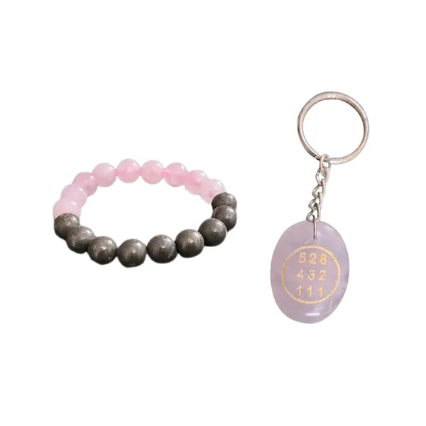 Rose_Quartz_Pyrite_Healing_Bracelet_With_Rose_Quartz_Angel_Keychain_Love_Positivity_Emotional_Healing_Valentine_Gift_Set_Of_2