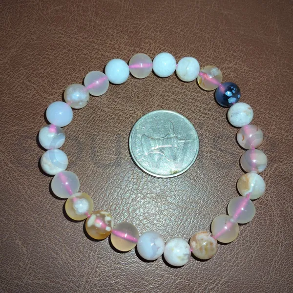 Flower_Agate_Bracelet_8Mm_Natural_Healing_Crystal_Beads_For_Self_Growth_Manifestation_Mental_Clarity_Unisex