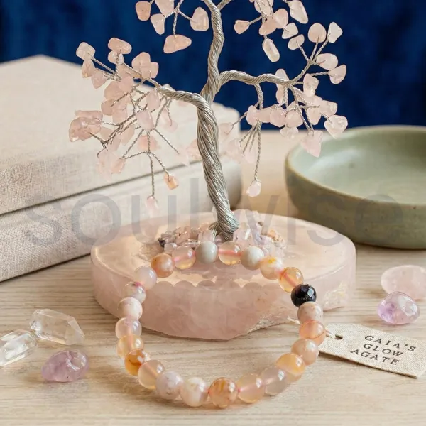 Flower_Agate_Bracelet_8Mm_Natural_Healing_Crystal_Beads_For_Self_Growth_Manifestation_Mental_Clarity_Unisex