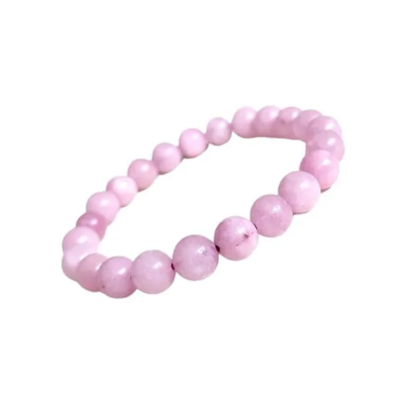 Kunzite_Bracelet_8Mm_Natural_Healing_Crystal_Beads_For_Love_Peace_Compassion_Emotional_Blockage_Clearing_Unisex