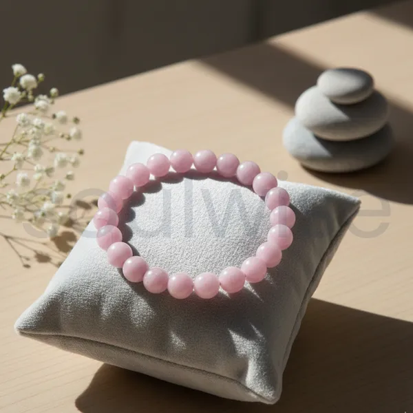 Kunzite_Bracelet_8Mm_Natural_Healing_Crystal_Beads_For_Love_Peace_Compassion_Emotional_Blockage_Clearing_Unisex