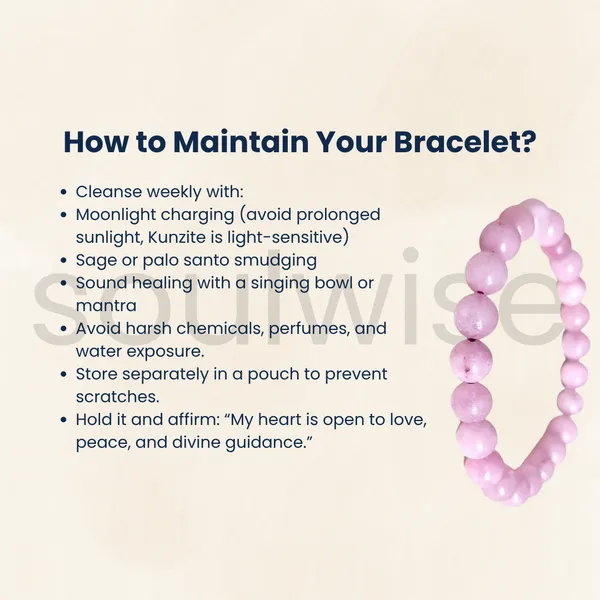 Kunzite_Bracelet_8Mm_Natural_Healing_Crystal_Beads_For_Love_Peace_Compassion_Emotional_Blockage_Clearing_Unisex