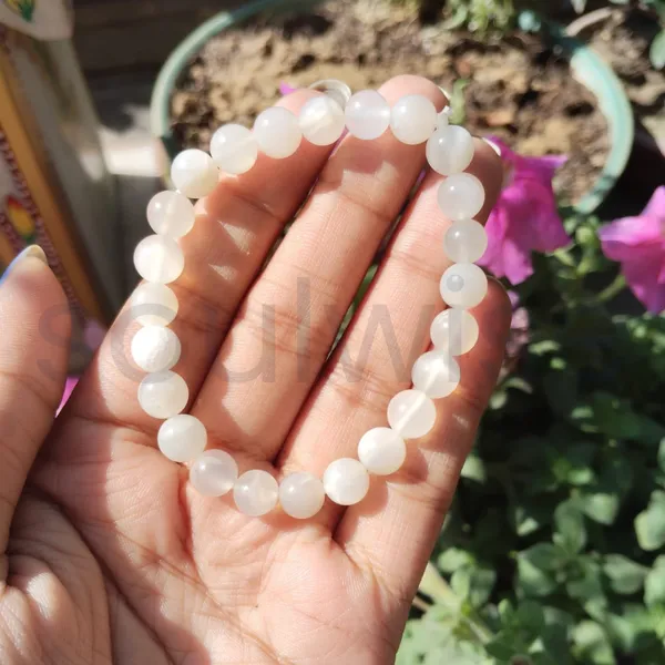 White_Moonstone_Bracelet_8Mm_Natural_Healing_Crystal_Beads_For_Emotional_Balance_Intuition_Positive_Energy_Unisex