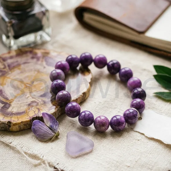 Sugilite_Round_Bead_10Mm_Healing_Balance_Meditation_Bracelet