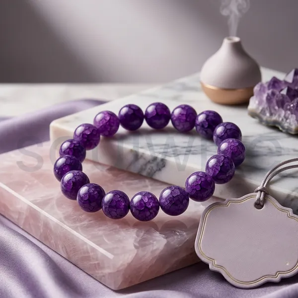 Sugilite_Round_Bead_10Mm_Healing_Balance_Meditation_Bracelet