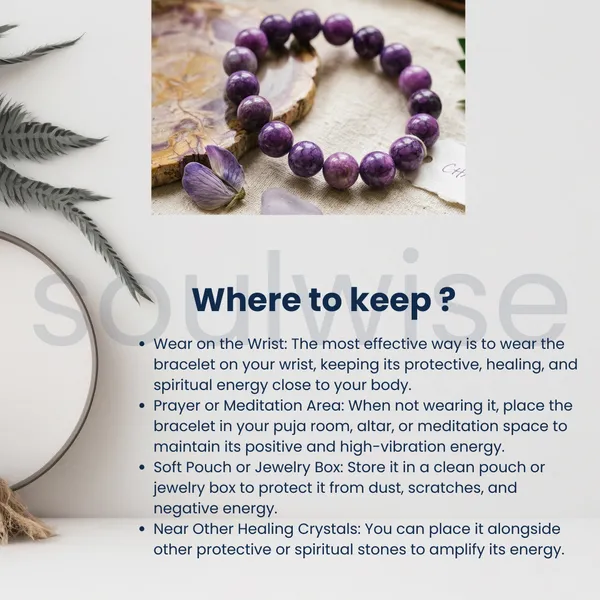Sugilite_Round_Bead_10Mm_Healing_Balance_Meditation_Bracelet