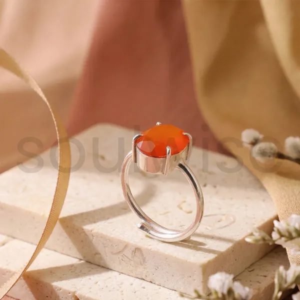 Natural_Carnelian_Gemstone_Ring_In_German_Silver_For_Confidence_Creativity_And_Positive_Energy_Adjustable