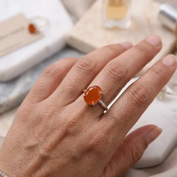 Natural_Carnelian_Gemstone_Ring_In_German_Silver_For_Confidence_Creativity_And_Positive_Energy_Adjustable