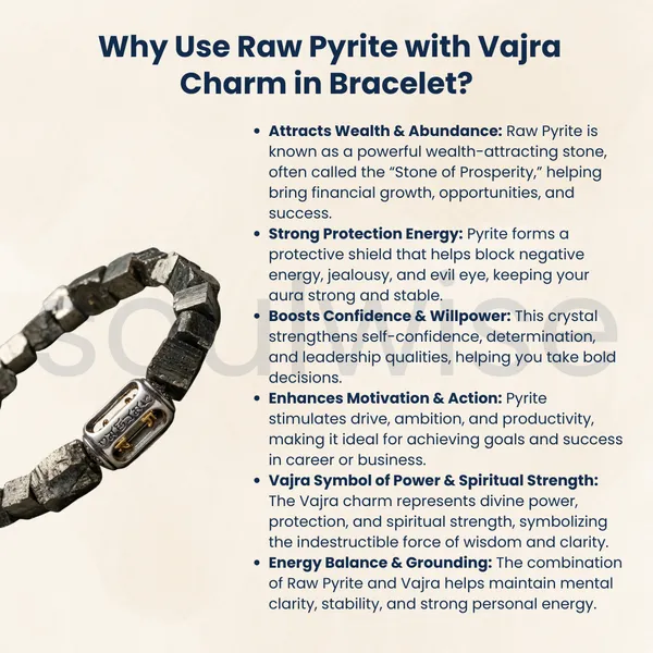 Raw_Pyrite_Crystal_Bracelet_With_Vajra_Charm_Natural_Protection_Stone_Jewelry