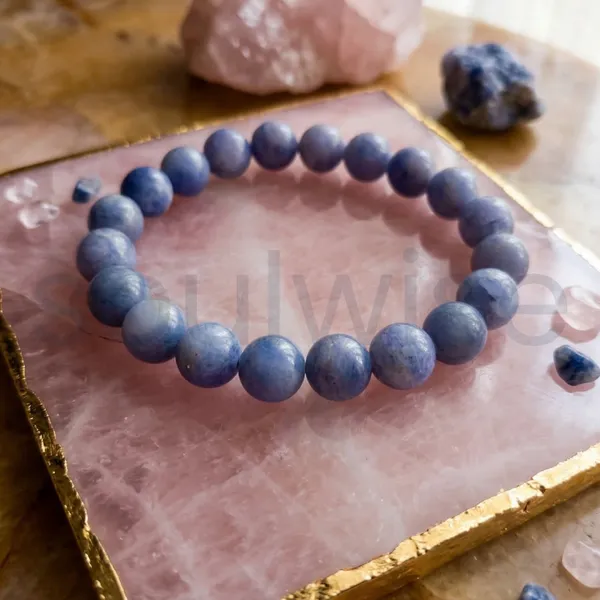 Natural_Tanzanite_Gemstone_10Mm_Bracelet_Premium_Crystal_Beaded_Bracelet_Forwisdom_Transformation_And_Positive_Energy